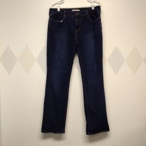 Levi 505 straight leg dark wash jeans size 12